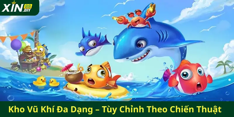 Kho Vũ Khí Đa Dạng – Tùy Chỉnh Theo Chiến Thuật